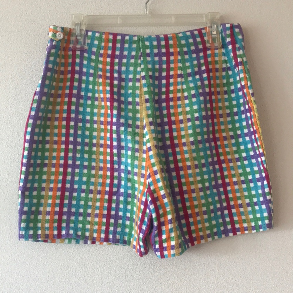 Vintage rainbow high waisted shorts